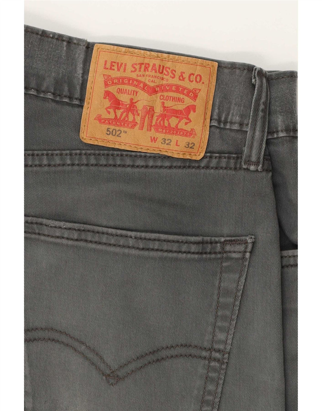 Levi's Jean 502 Tapered Homme Gris Coton