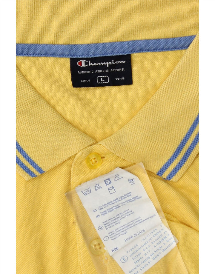 Champion Polo Homme Grand Jaune Coton