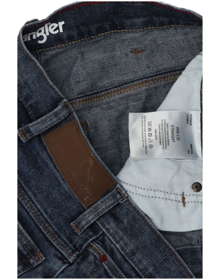 Wrangler Jean droit homme W34 L32 bleu coton
