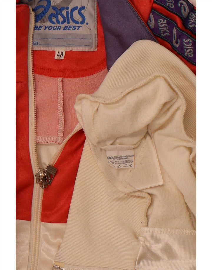 ASICS Veste de survêtement graphique pour hommes IT 48 Medium Off White Colourblock