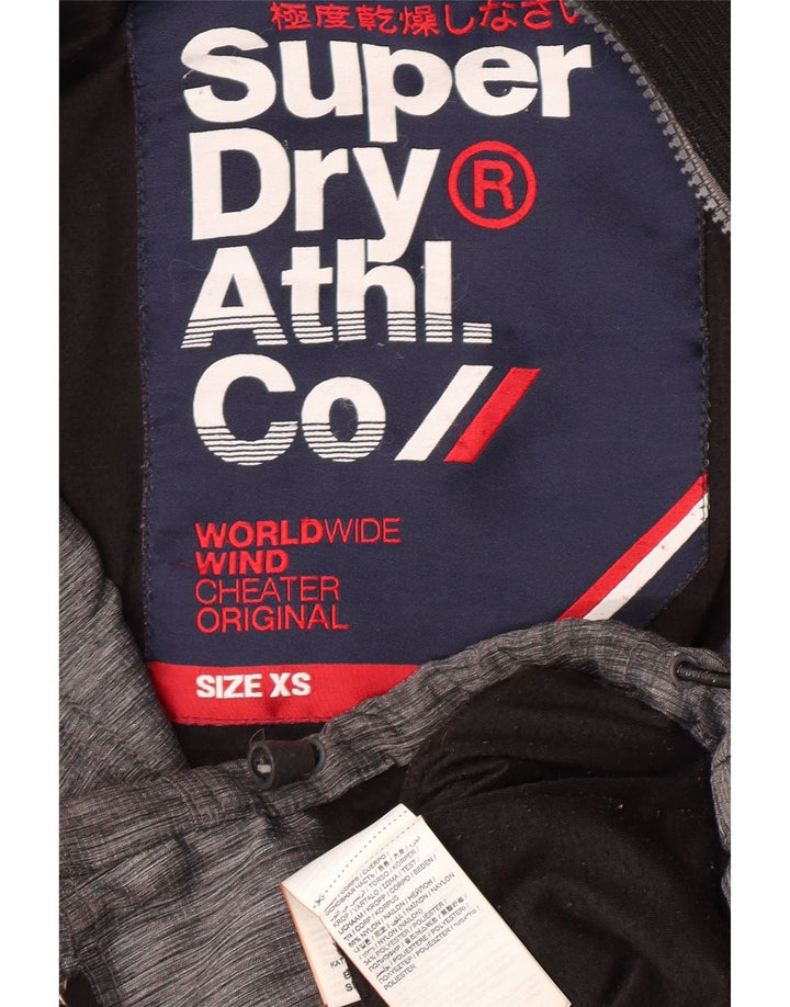 Superdry Veste coupe-vent pour hommes UK 34 XS Gris Nylon