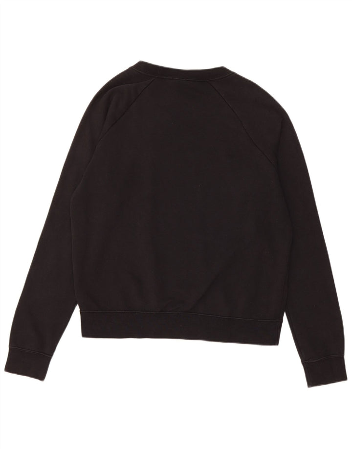 Nike Sweat-shirt surdimensionné graphique pour femme UK 12 Petit coton noir