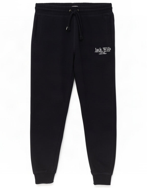 Jack Wills Mens Graphic Slim Fit Tracksuit Trousers Joggers Large Navy Blue