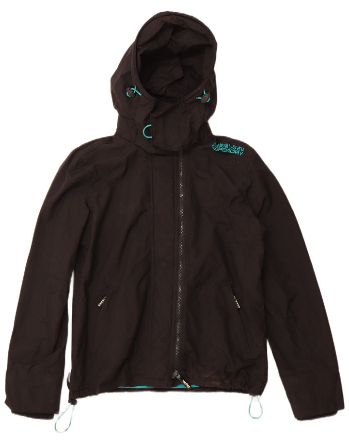 SUPERDRY Veste coupe-vent The Windcheater pour femme UK 14 Medium Noir