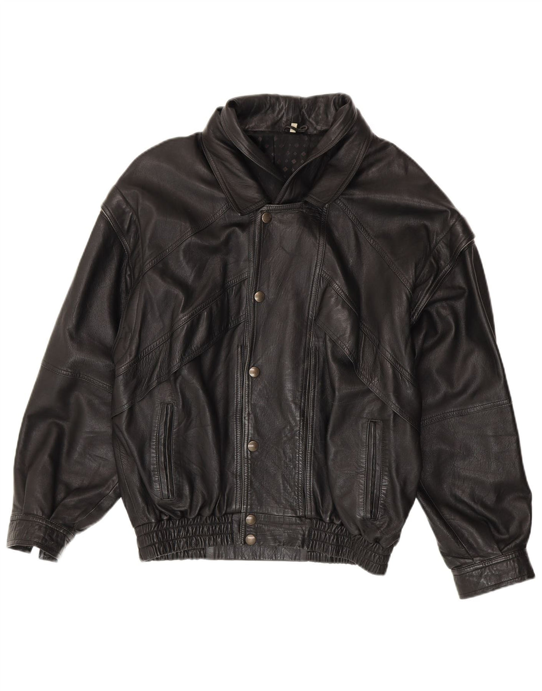 SAMANTA Veste en cuir homme IT 52 XL Noir