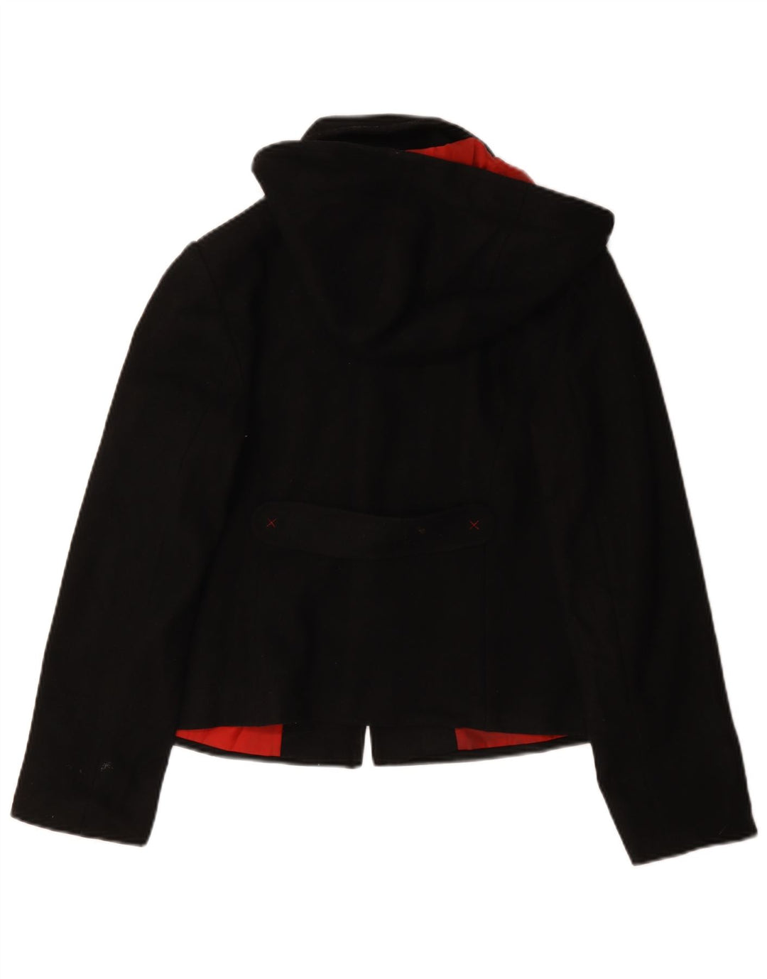 Laura Ashley Veste de sport à capuche pour femme UK 12 Laine noire moyenne