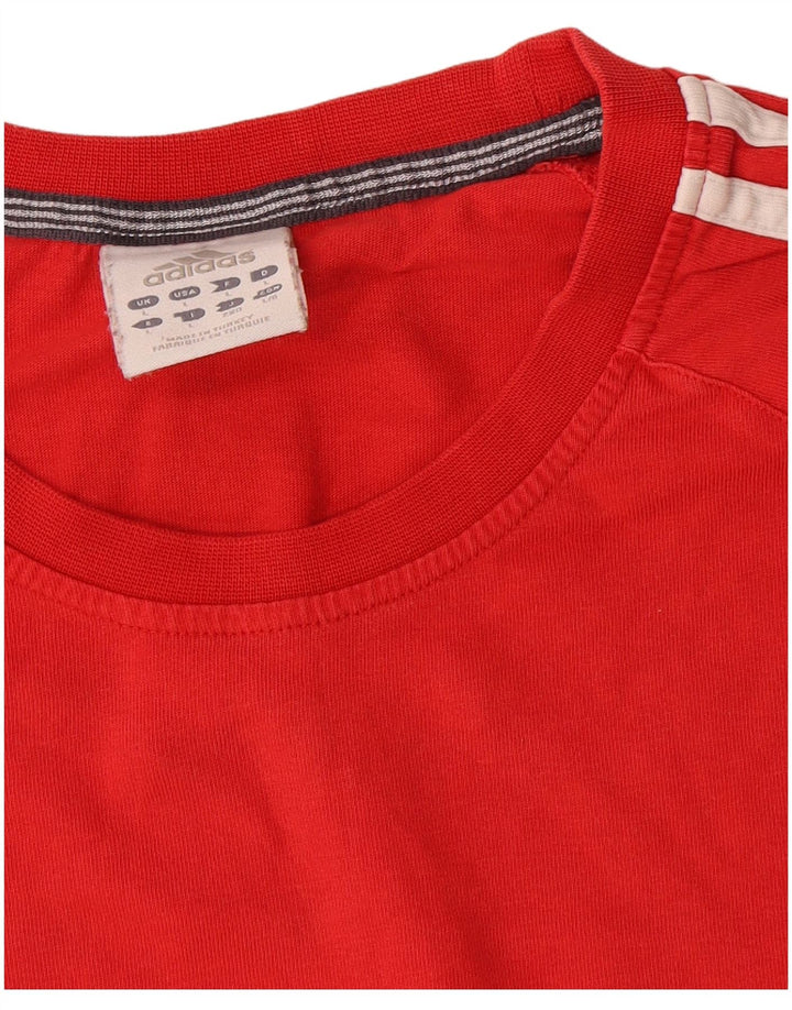 Adidas T-Shirt Homme Haut Large Rouge Coton