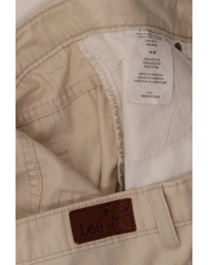 LEE Womens Bermuda Shorts US 14 XL W34  Beige Cotton Vintage Lee and Second-Hand Lee from Messina Hembry 