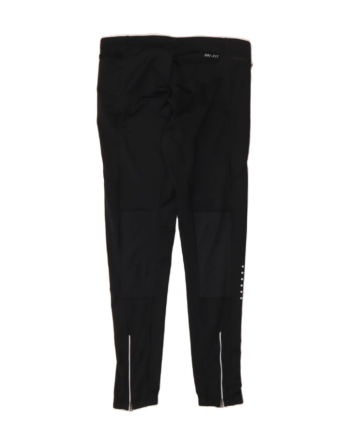 NIKE Womens Dri Fit Leggings UK 12 Medium Black Polyester Vintage Nike and Second-Hand Nike from Messina Hembry 