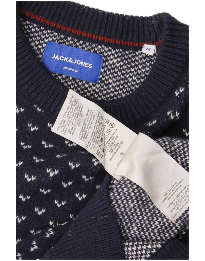 JACK & JONES Pull Col Ras du Cou Homme Bleu Marine Moyen