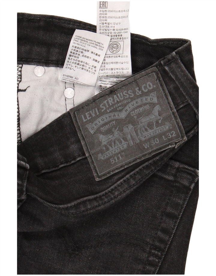 Levi's Jean Slim 511 Homme W30 L32 Noir Coton