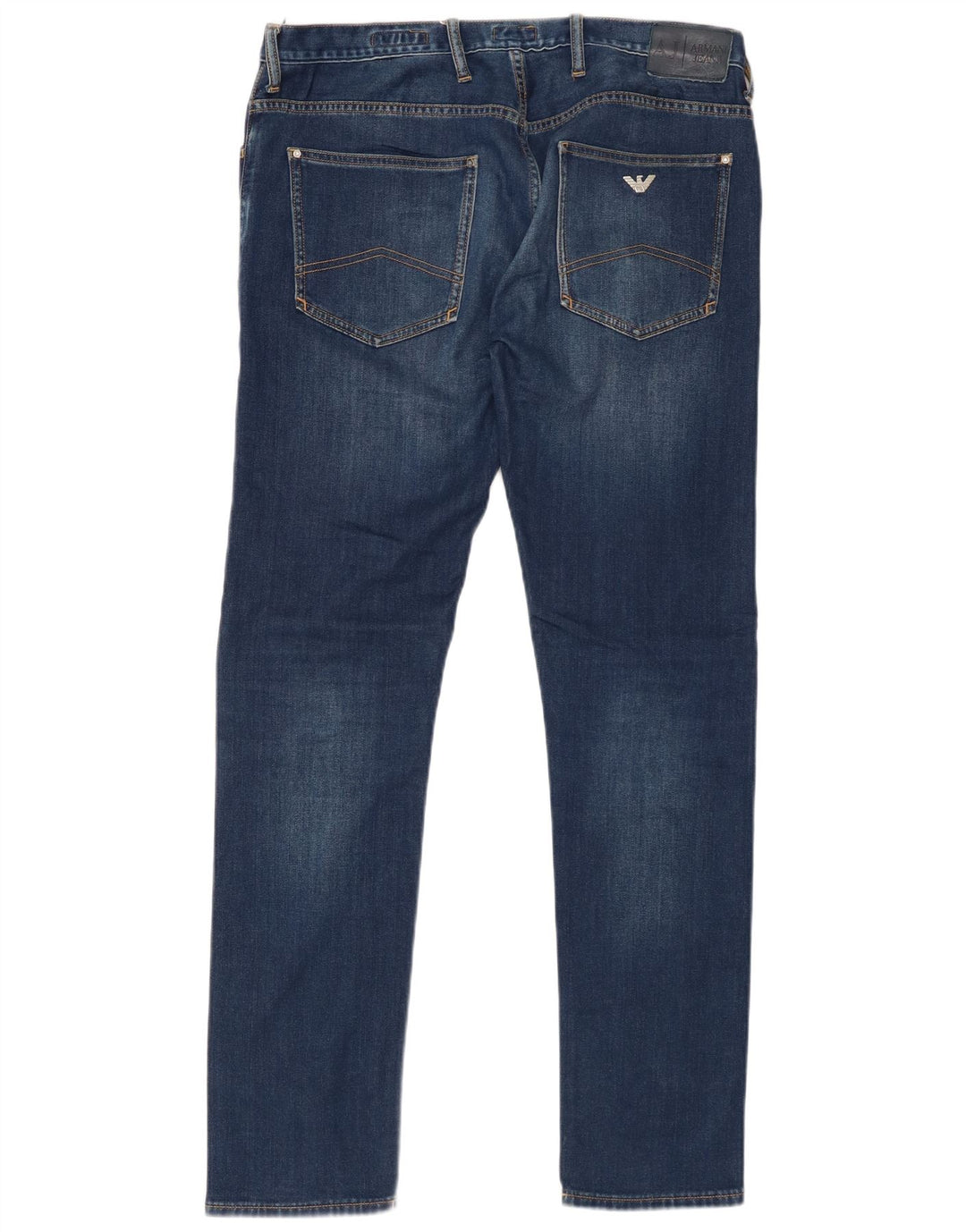 ARMANI Jean Skinny Homme W33 L34 Bleu Coton
