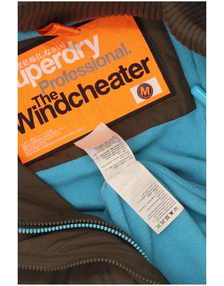 SUPERDRY Veste coupe-vent The Windcheater pour femme UK 14 Kaki moyen