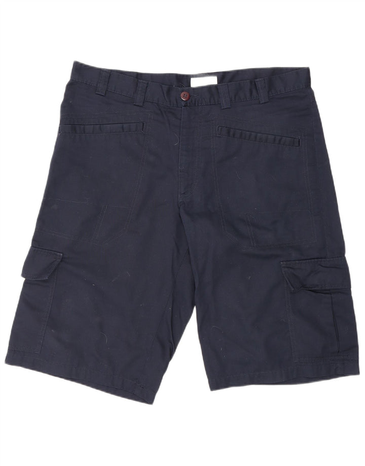 PUMA Short Cargo Homme Moyen W32 Bleu Marine Coton