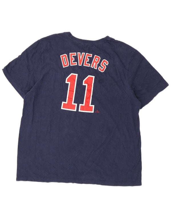 Nike Hommes Red Sox Graphic T-Shirt Top XL Bleu Marine