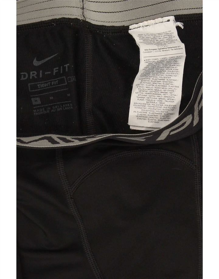 Nike Legging graphique Dri Fit pour femme UK 12 Noir moyen Polyester