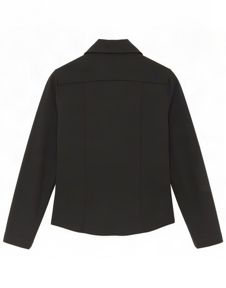 Stefanel Femme Blouson Bomber IT 38 XS Noir Polyamide