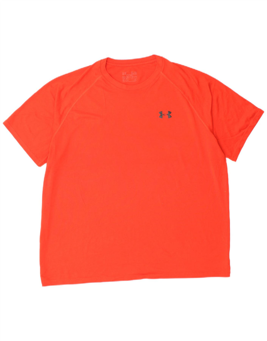 UNDER ARMOUR T-Shirt Homme Top XL Orange Polyester