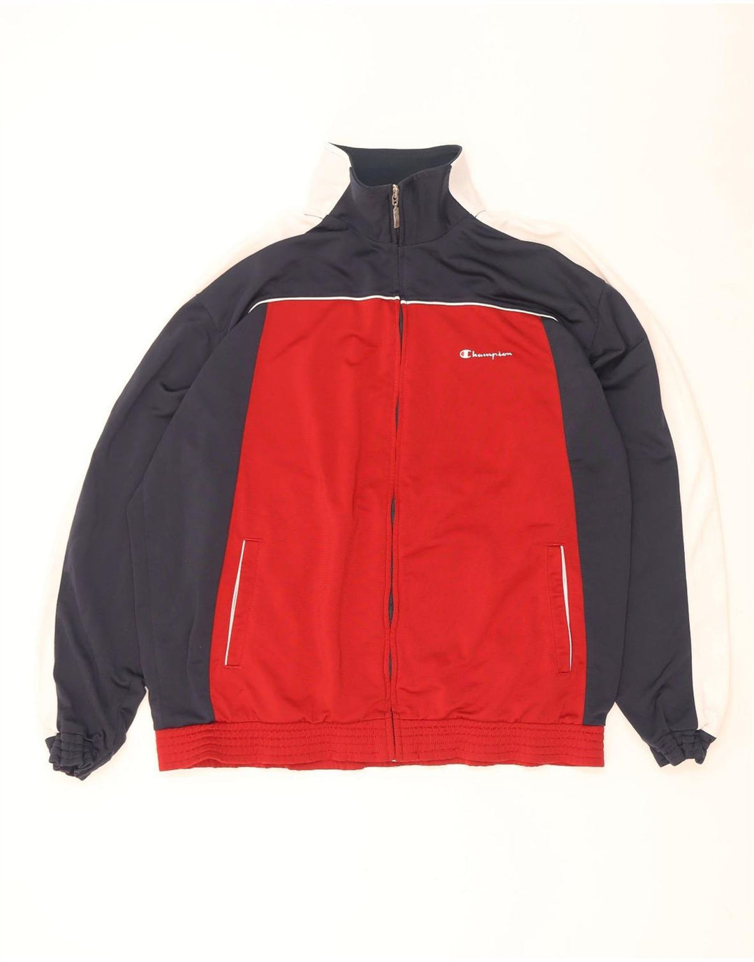 Champion Veste de survêtement pour homme XL Rouge Colourblock Polyester
