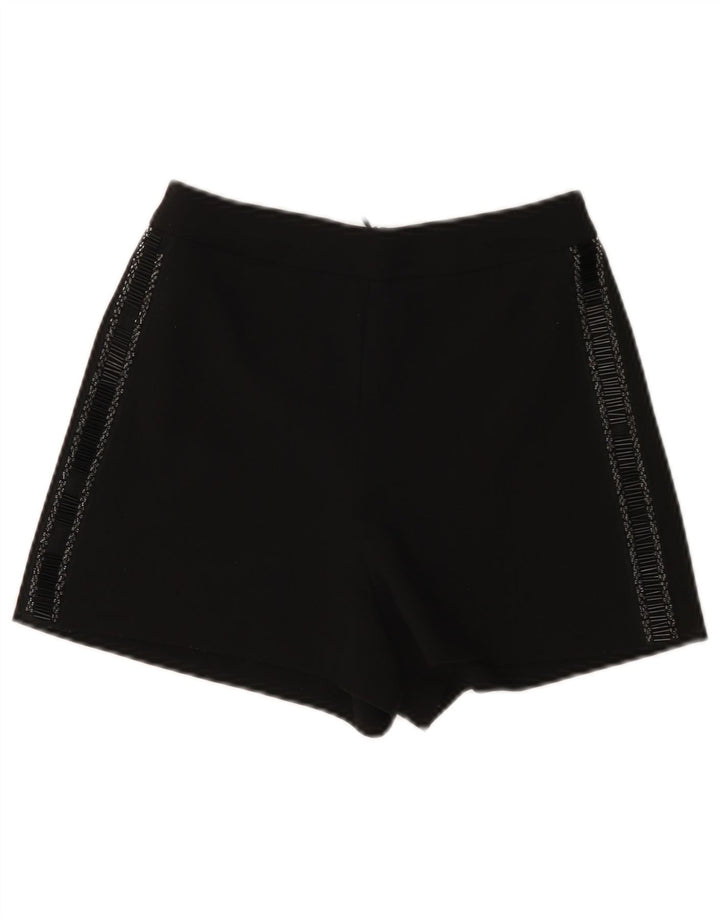 Zara Short décontracté pour femme XS W24 Noir Polyester