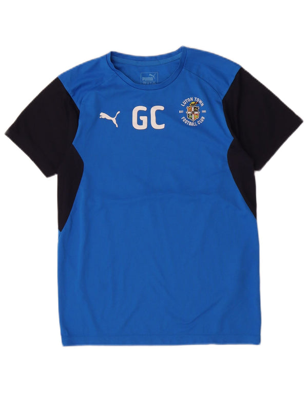 Puma T-shirt graphique pour garçon 13-14 ans XL Bleu Colorblock Polyester
