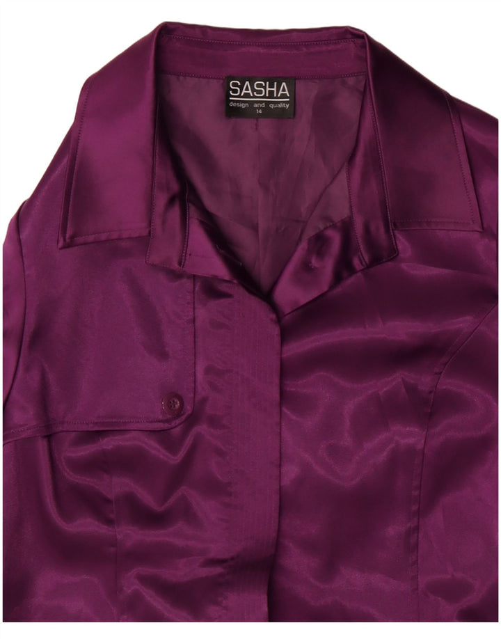 Sasha Trench-coat pour femme UK 44 Violet moyen
