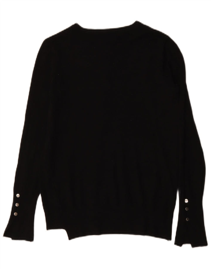 Zara Cardigan Femme Pull UK 10 Petit Noir