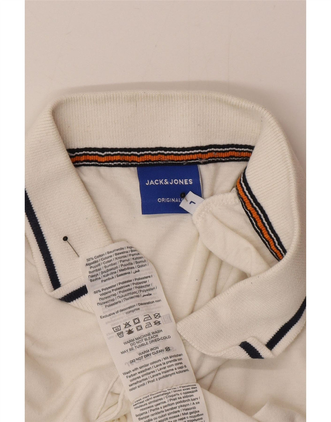 Jack & Jones Polo Homme Grand Blanc Coton