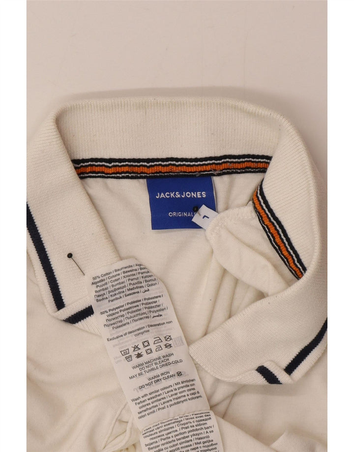 Jack & Jones Polo Homme Grand Blanc Coton