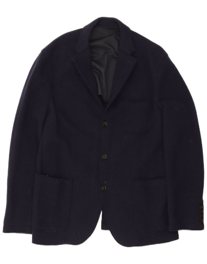 Tommy Hilfiger Veste Blazer 3 Boutons Homme IT 54 2XL Bleu Marine Laine