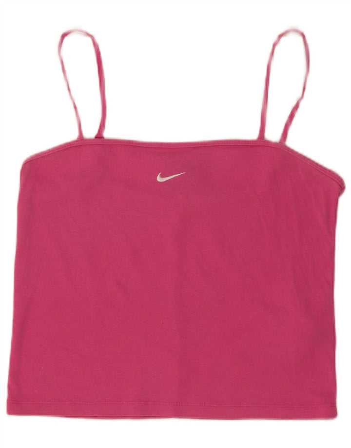 Nike Womens Cami Top UK 14 Large Rose Coton