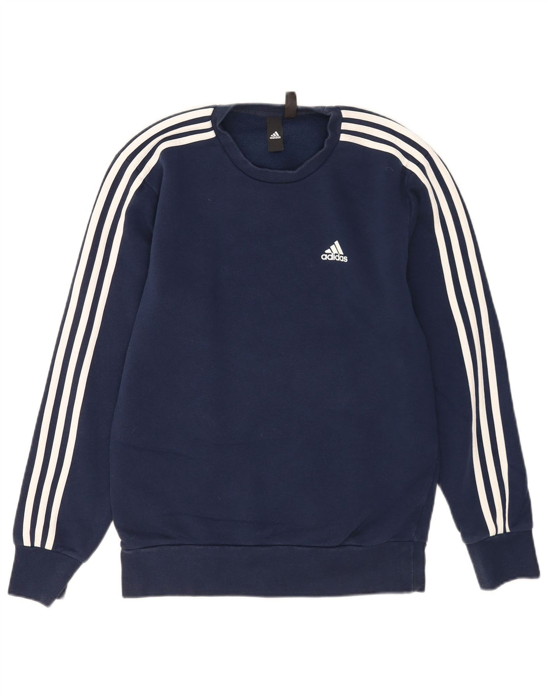 Adidas Mens Sweatshirt Jumper Petit Bleu Marine Coton