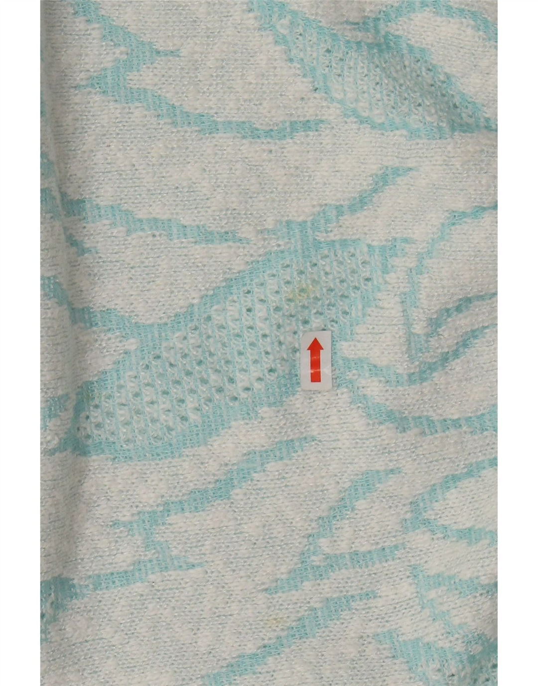 VINTAGE Pull ras du cou pour femme IT 50 XL Turquoise Colourblock