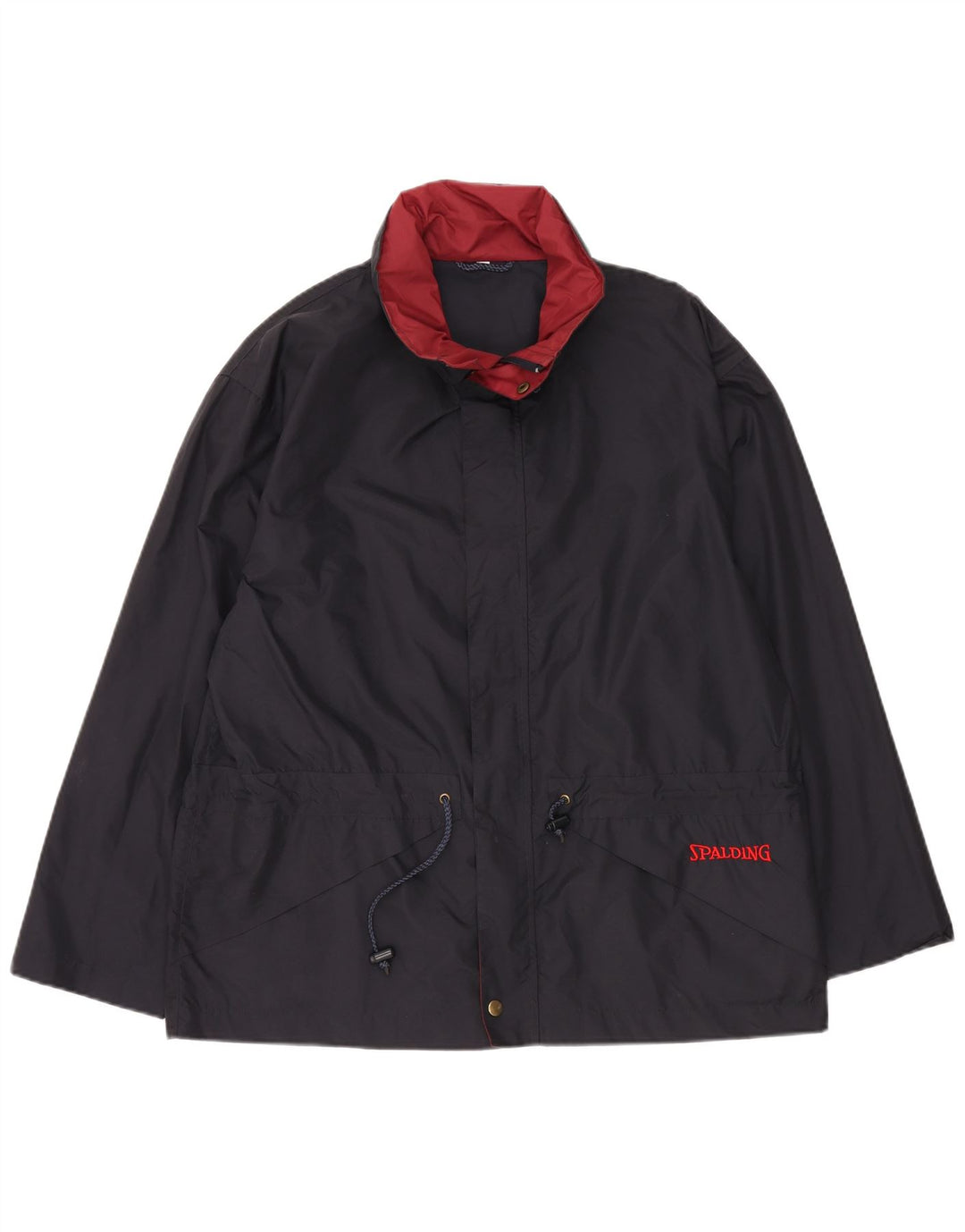 SPALDING Veste coupe-vent pour hommes UK 38 Medium Navy Blue Nylon