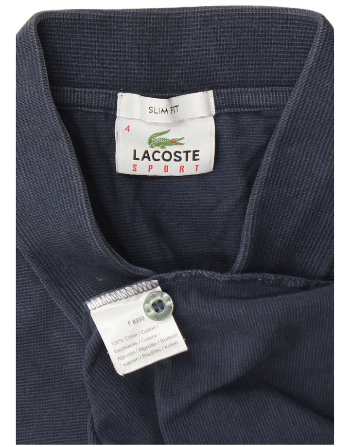 LACOSTE Polo Slim Fit Homme Taille 4 Coton Bleu Marine Moyen