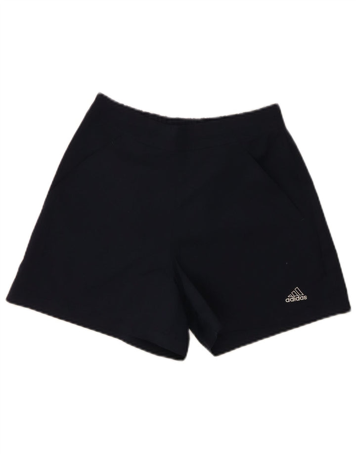 Adidas Short de sport pour femme UK 8 Small Bleu marine Polyester