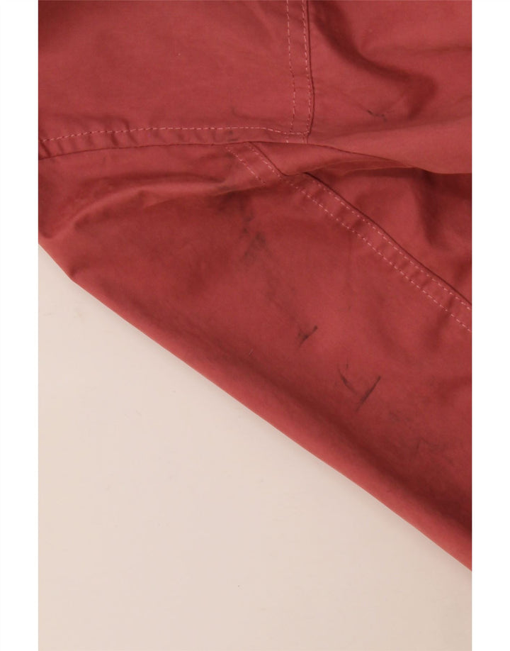 Fat Face Veste Parka surdimensionnée à capuche pour femme UK 10 Petit Rouge Polyester