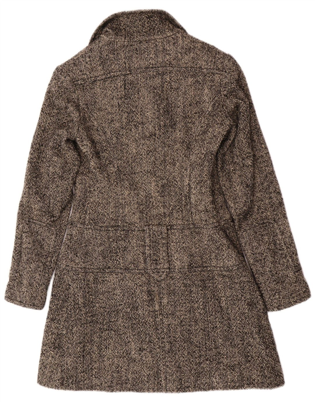 Guess Manteau Femme UK 12 Laine Mouchetée Gris Moyen