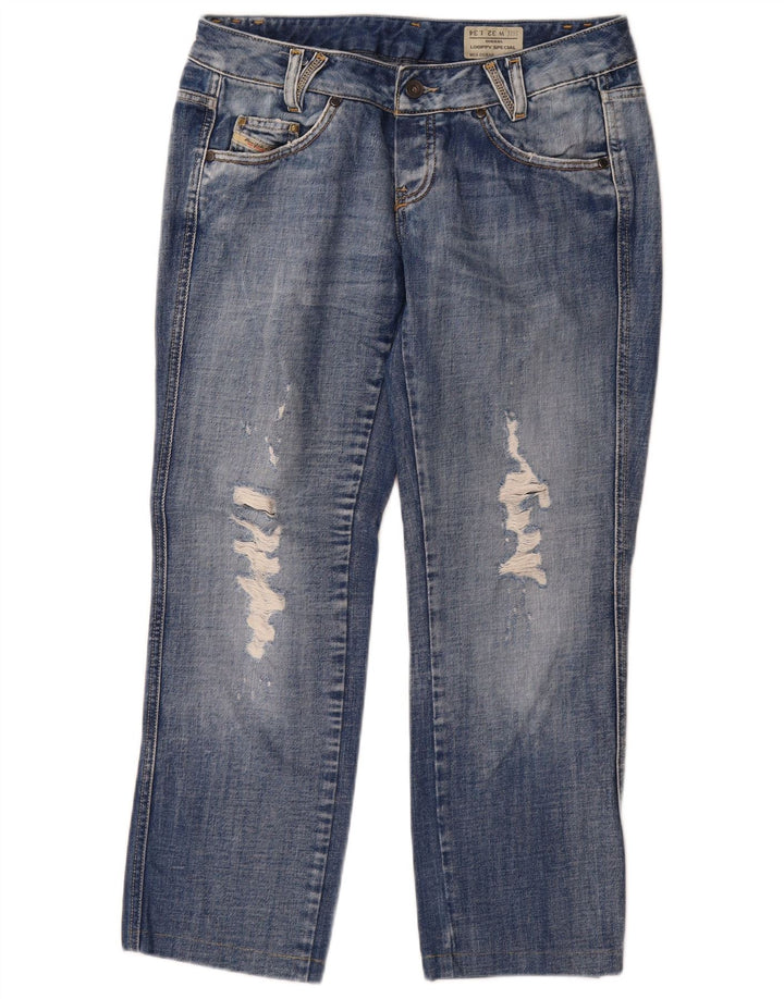 Diesel Jean droit Looppy vieilli W32 L26 en coton bleu pour femme