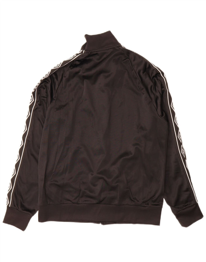 Haut de survêtement graphique pour hommes Umbro Taille M Noir Polyester