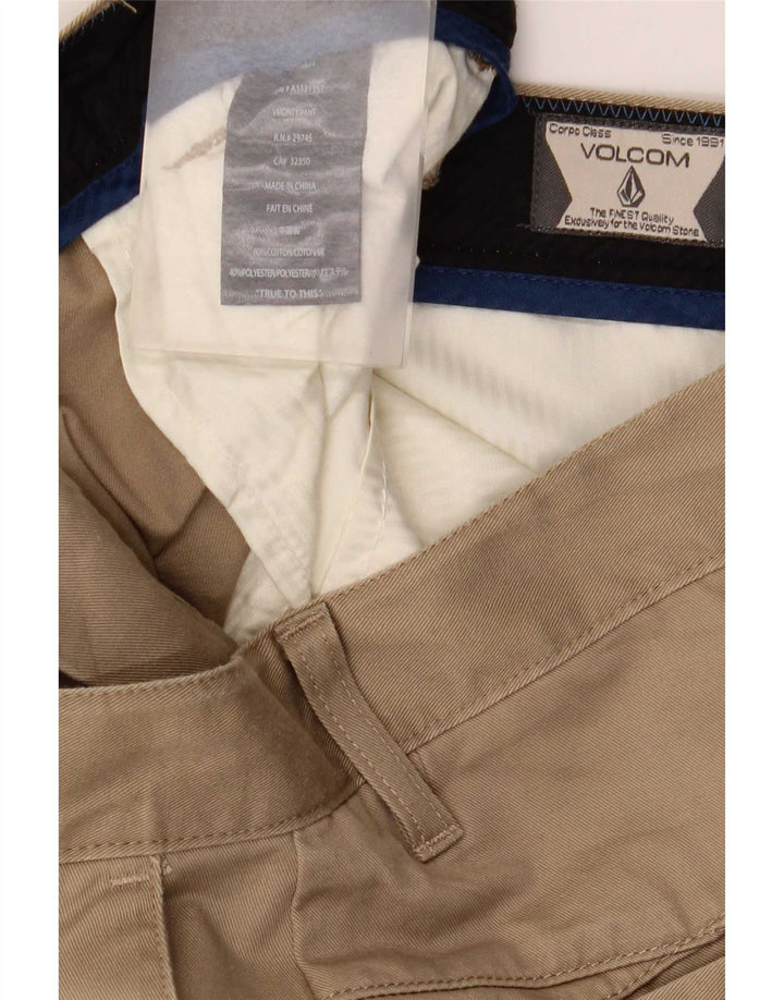 Volcom Pantalon Chino Slim Homme W36 L34 Coton Beige