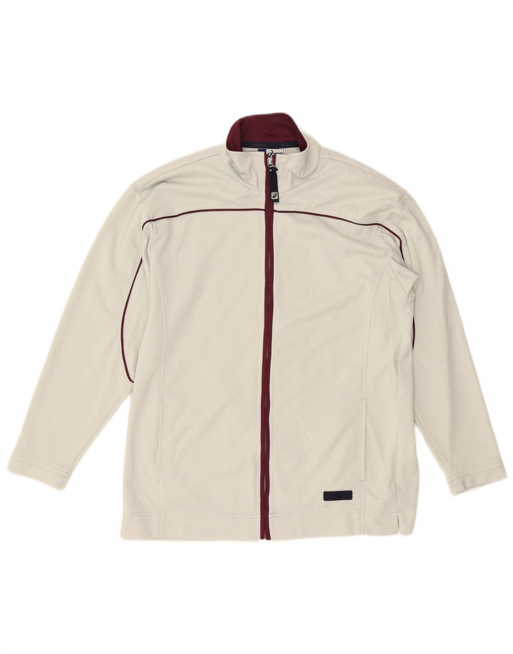 ASICS Veste de survêtement pour homme Blanc moyen Polyester