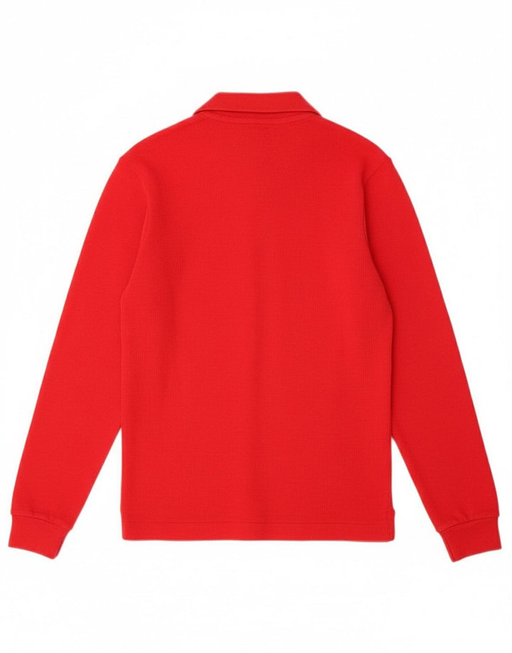 SPORTFUL Womens Zip Neck Jumper Sweater IT 40 Small Red Wool