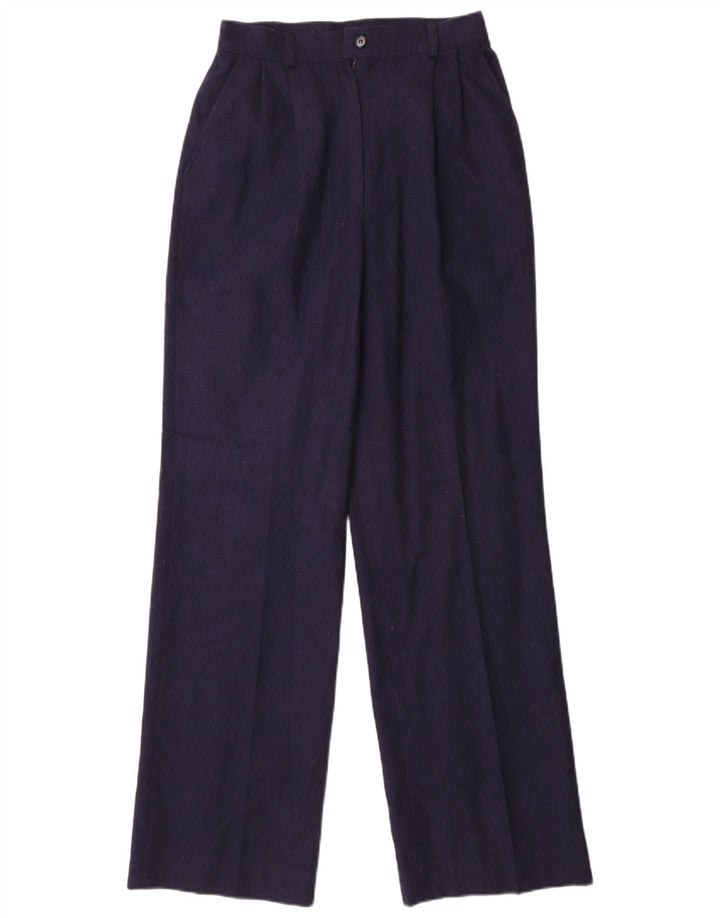 Pendleton Pantalon Chino Femme W26 L32 Laine Vierge Bleu Marine