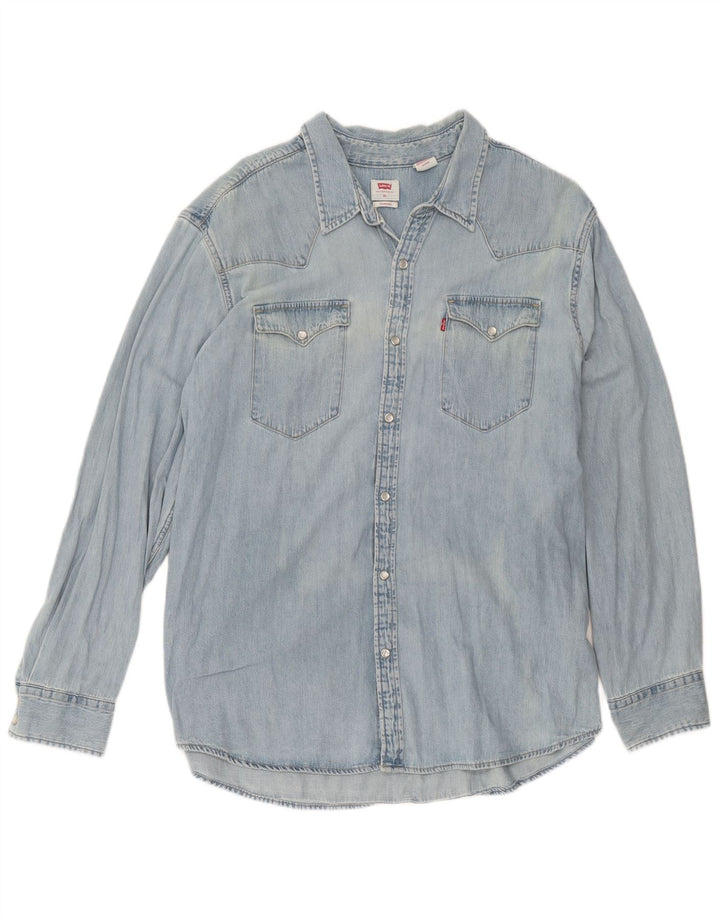 Levi's Chemise en Jean Tall Homme Bleu Coton