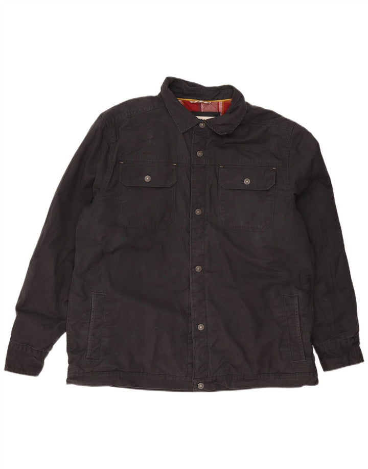 FAT FACE Veste Bomber Homme UK 44 2XL Coton Noir