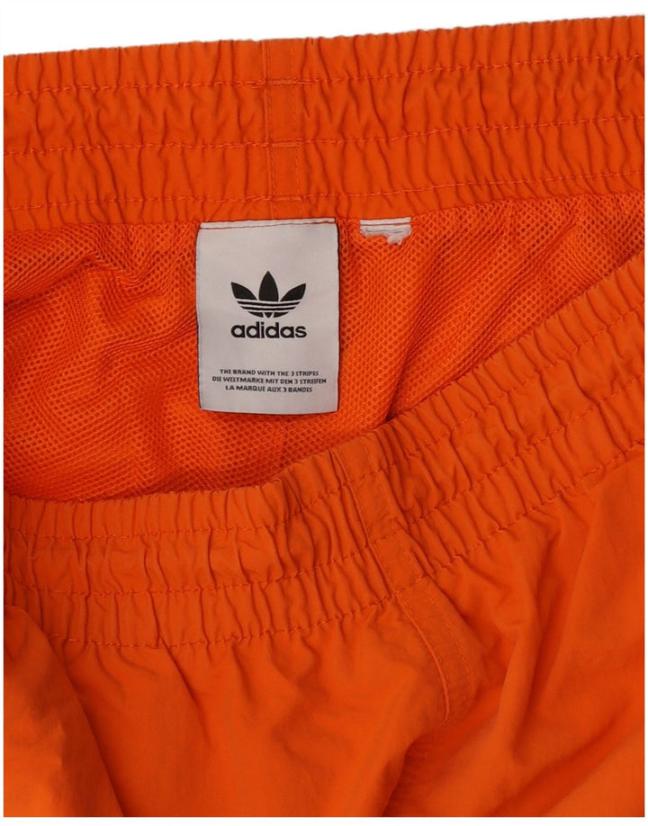 Adidas Short de Sport Homme Orange Moyen