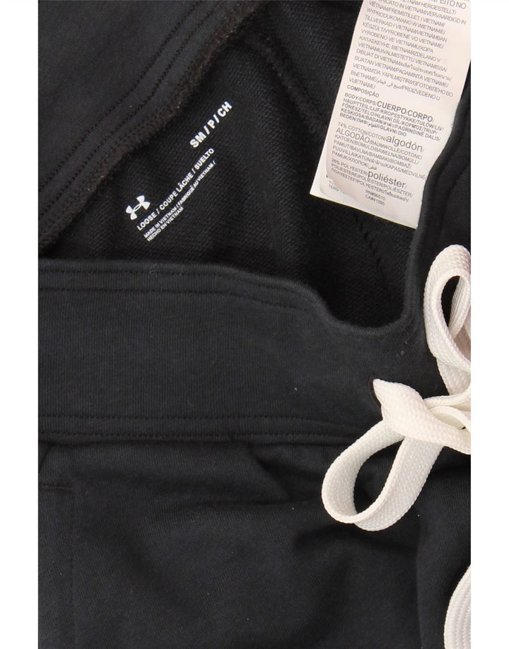 UNDER ARMOUR Pantalon de survêtement pour femme Joggers UK 10 Small Noir Coton