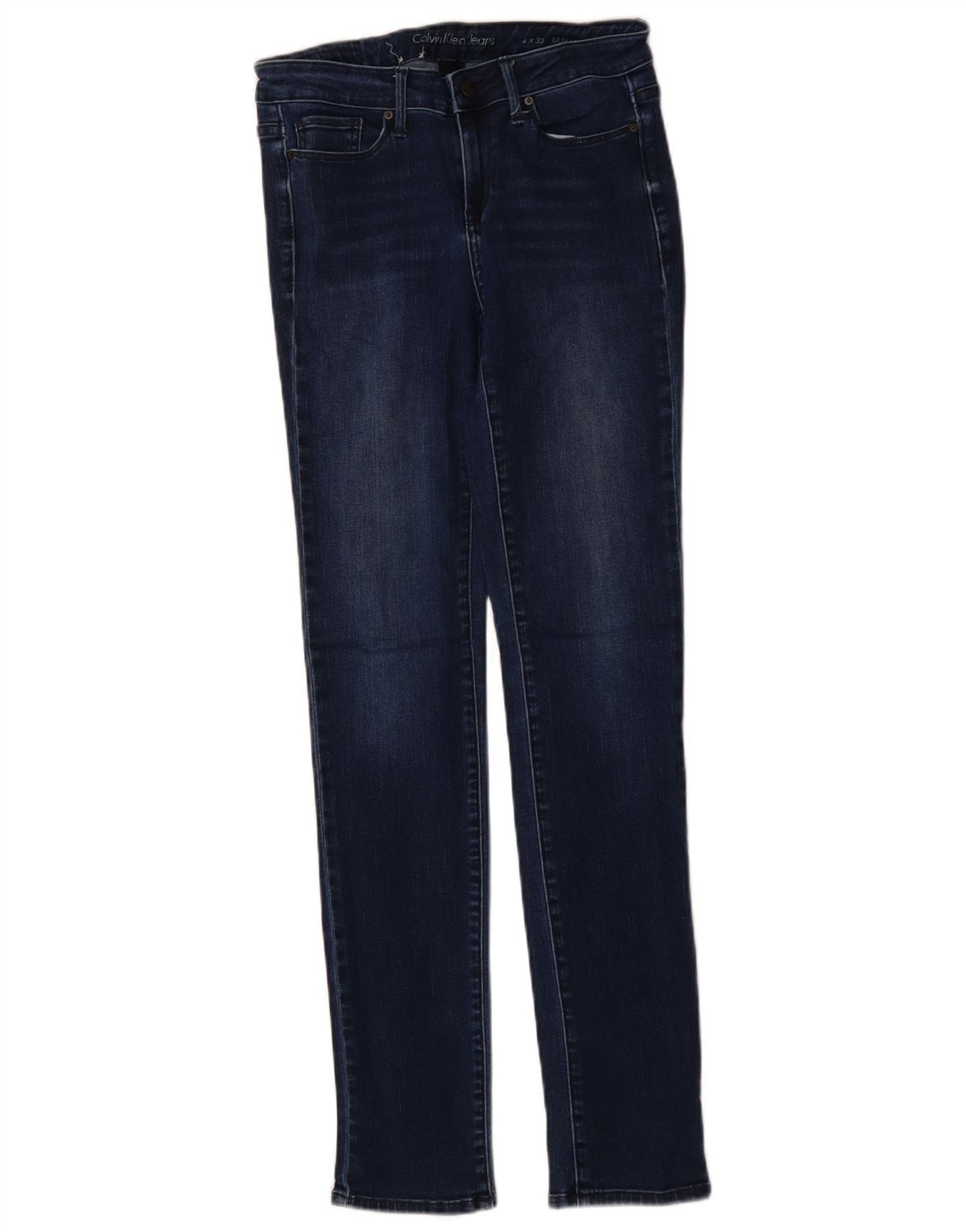 CALVIN KLEIN Jean Skinny Femme W32 L32 Bleu Coton