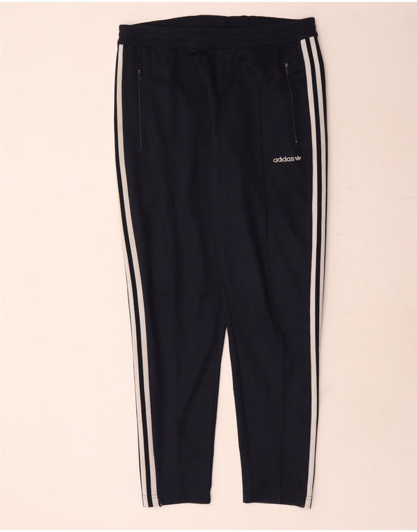 Adidas Pantalon de survêtement pour homme Large Bleu marine Polyester